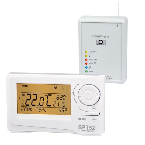 Bezprzewodowy termostat z OpenTherm BT52 Bezprzewodowy termostat z OpenTherm BT52